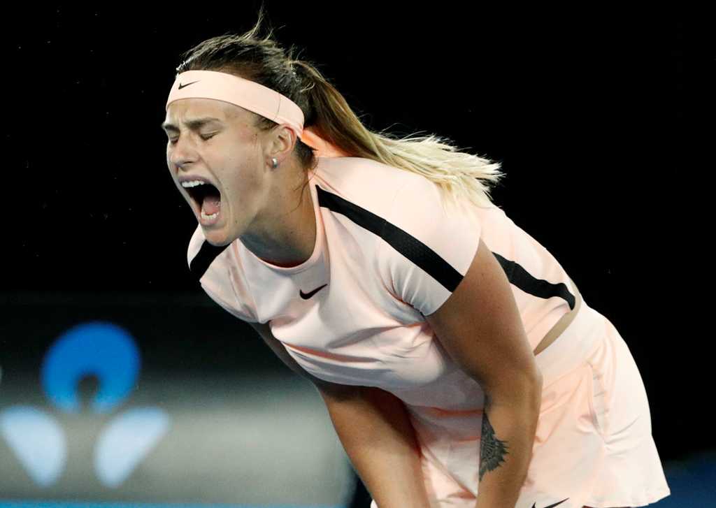 Aryna Sabalenka en lamento 