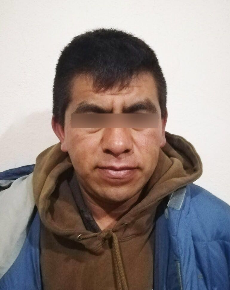 Federico Baldomero "N." fue aprehendido por su implicación en el feminicidio de la profesora Patricia Mora en Zacapoaxtla.