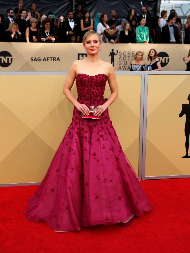 Kristen Bell usó un vestido de J. Mendel