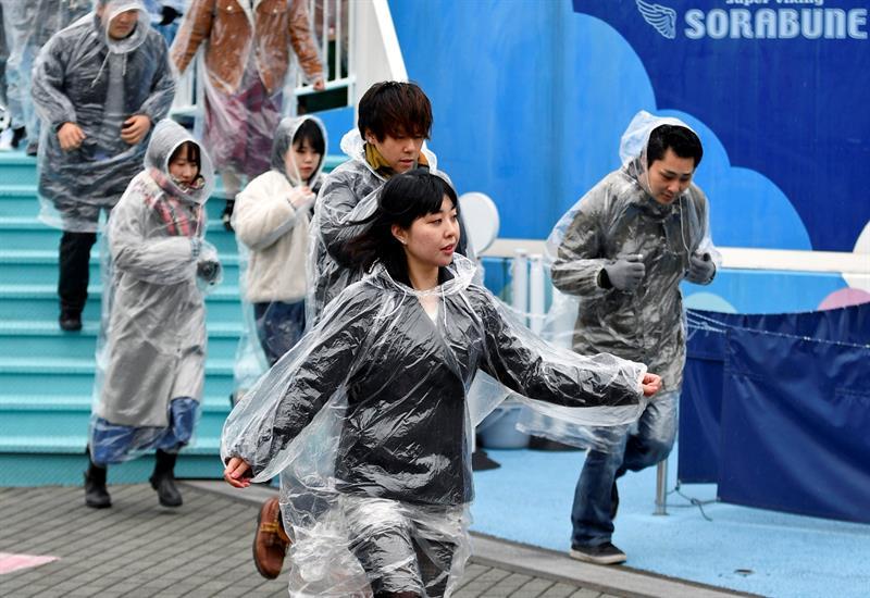 La simulación tuvo lugar cerca de la estación y el parque de atracciones del estadio Tokio Dome. 
