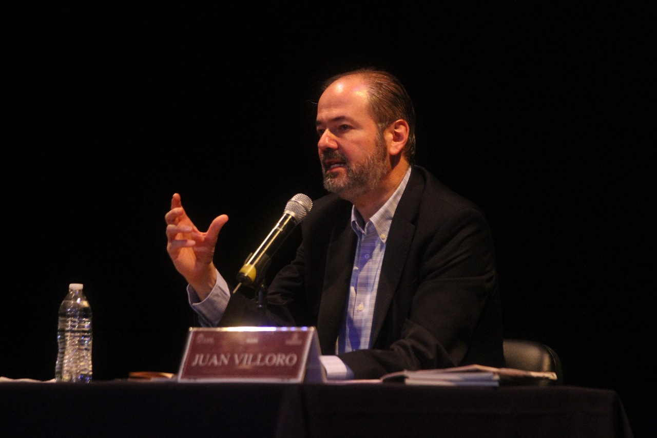 El escritor, Juan Villoro. 