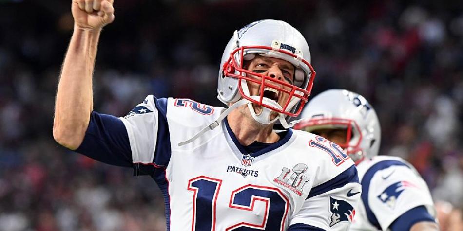 Tom Brady durante el Super Bowl LI