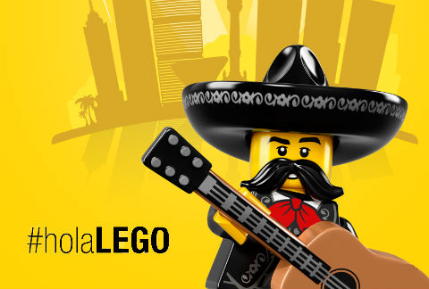 El póster con el que anunciaron la apertura de la nueva tienda de LEGO. 