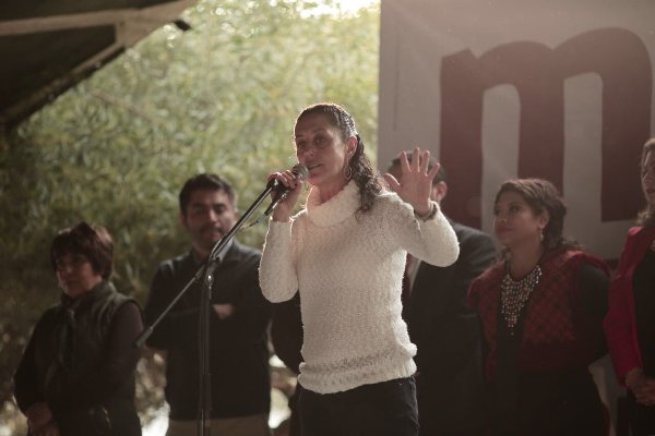 Claudia Sheinbaum estuvo en un mitin en la 1ra. Ampliación Santiago Acahualtepec, Iztapalapa.