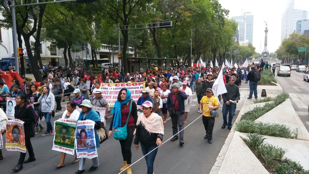 La marcha partió del Ángel de la Independencia.