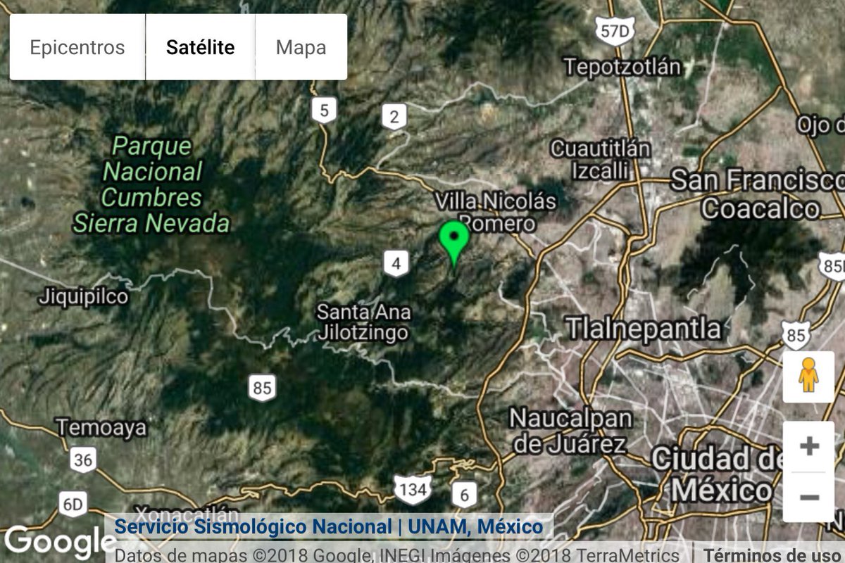 El sismo tuvo magnitud de 3.1.