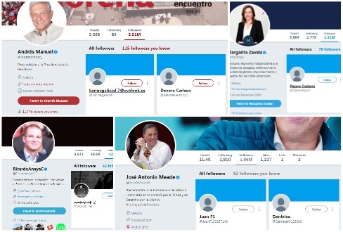 Las cuentas de los precandidatos han aumentado en seguidores, pero ¿cuántos de ellos son cuentas reales?