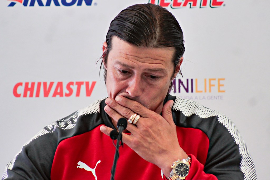Matías Almeyda en conferencia de prensa