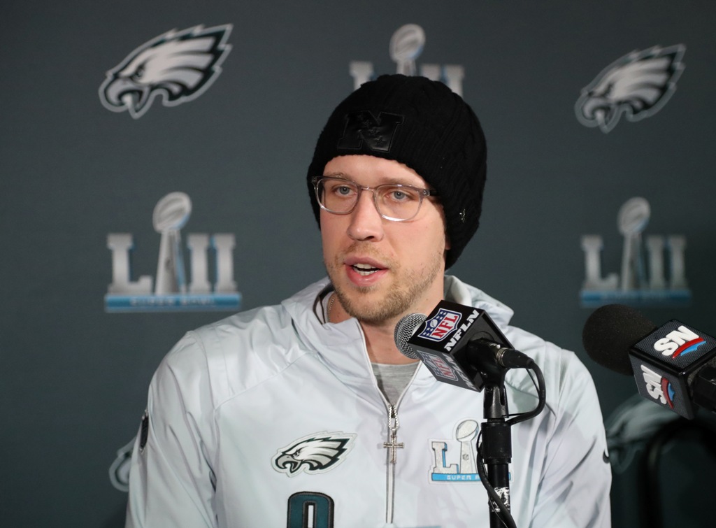 Nick Foles, quarterback de las Águilas de Filadelfia 
