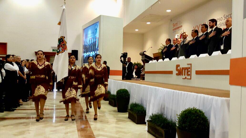 Congreso Seccional Extraordinario del SNTE en Ciudad Victoria.