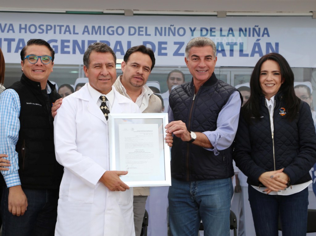 El Hospital General de Zacatlán recibió la certificación del Consejo de Salubridad General del gobierno federal.