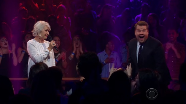 Mirren retó a James Corden a una batalla de rap y el resultado es sumamente divertido.