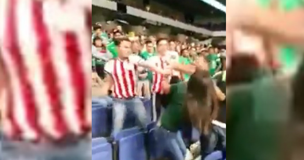 Aficionados llegan a los golpes en el México vs. Bosnia