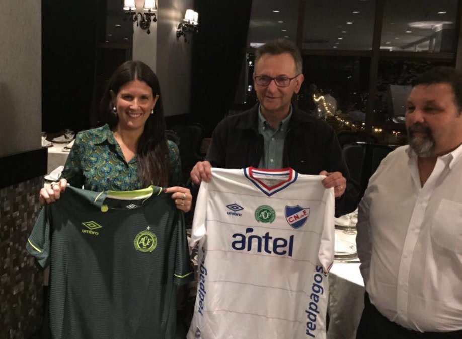 Reunión entre directivos del Nacional y del Chapecoense