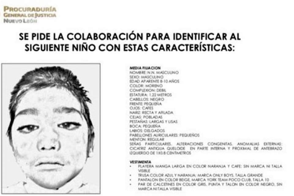 El niño aún no ha sido identificado. 