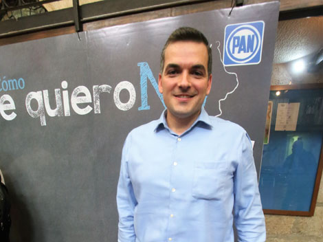 Mauro Guerra, lider del PAN en NL. 
