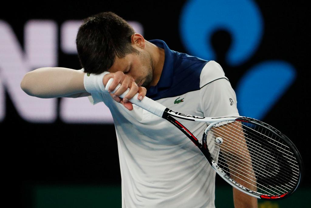 Novak Djokovic en el Abierto de Australia