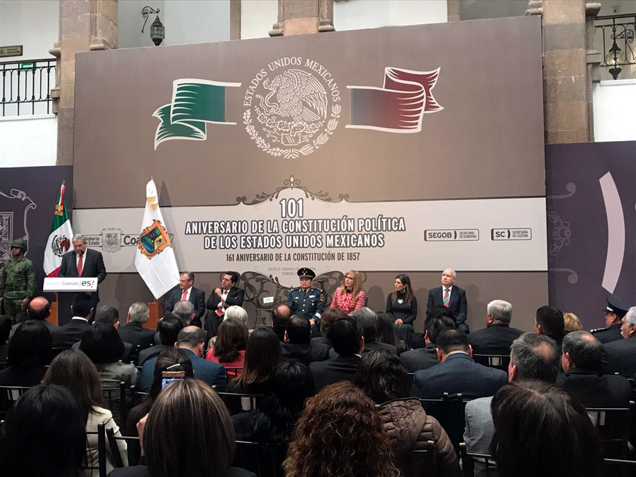 El secretario de Gobierno, José María Fraustro Siller, llevó a cabo la ceremonia.