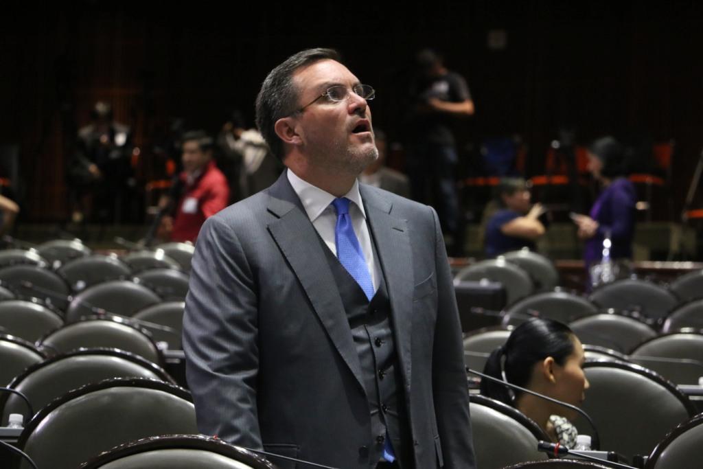 Federico Döring, diputado de PAN al durante una sesión ordinaria en la Cámara de Diputados.