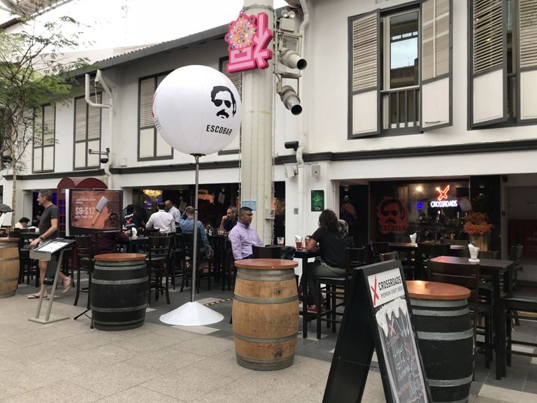 El restaurante Escobar, en Singapur.