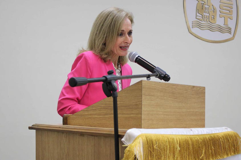 Gloria Septién, rectora del Instituto de Estudios Superiores de Tamaulipas.
