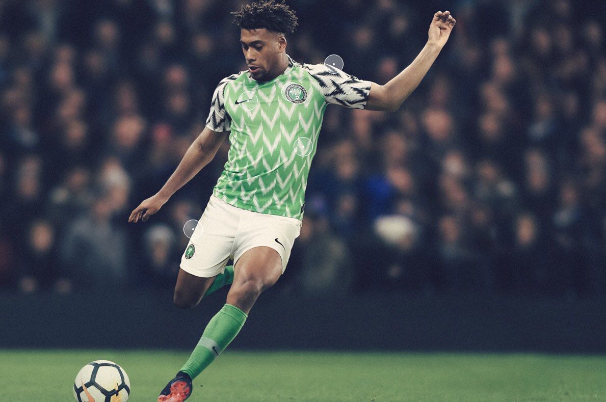 Uniforme de visitante de la selección de Nigeria