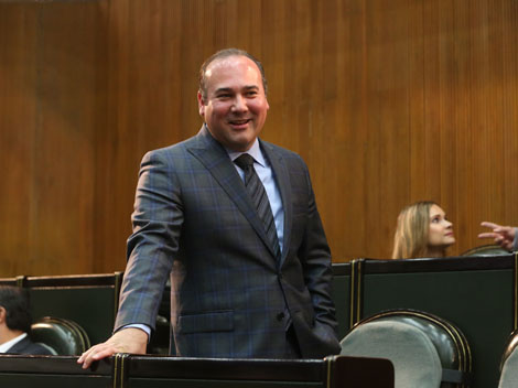 El coordinador de la bancada panista en el Congreso del Estado, Arturo Salinas.