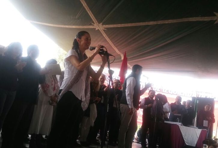 Sheinbaum firmó el Acuerdo por la Unidad con 250 líderes sociales, artistas y políticos, en la delegación Iztapalapa.