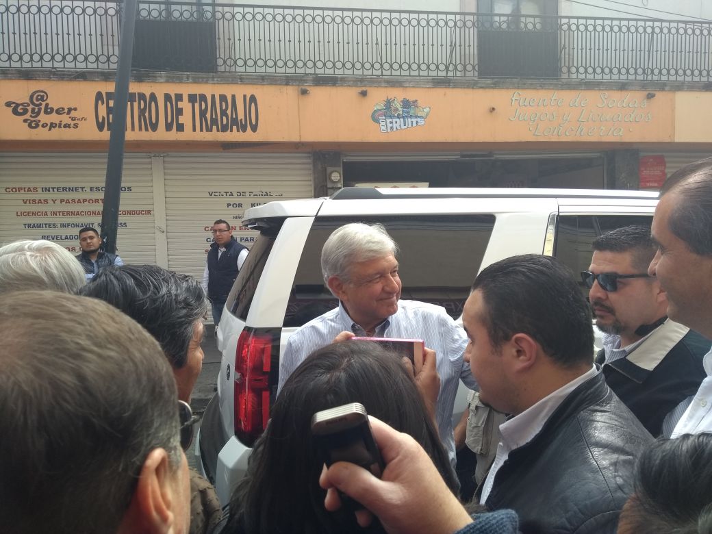 Llega AMLO a León 