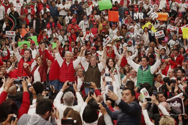 El priismo cerró filas en torno al precandidato único a la Presidencia, José Antonio Meade. 