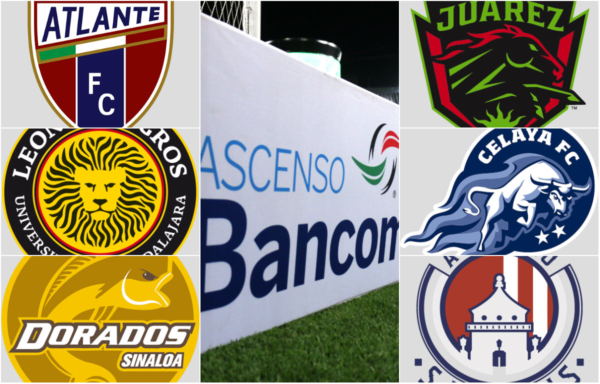 Atlante, Dorados, Leones Negros, Juárez, Celaya y San Luis tienen derecho a ascender a Primera División 