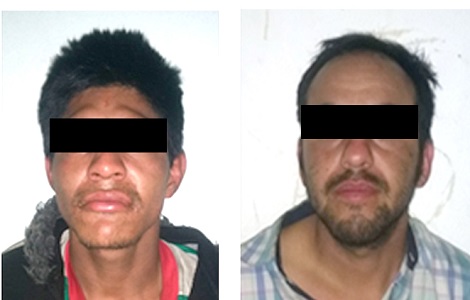 Los hombres fueron detenidos cuando asaltaban a usuarios del Metro.