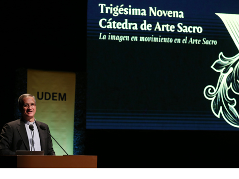 Su primer ponencia será “Buscar a Dios en los rincones de los visible. Cinema y Sacro”. 