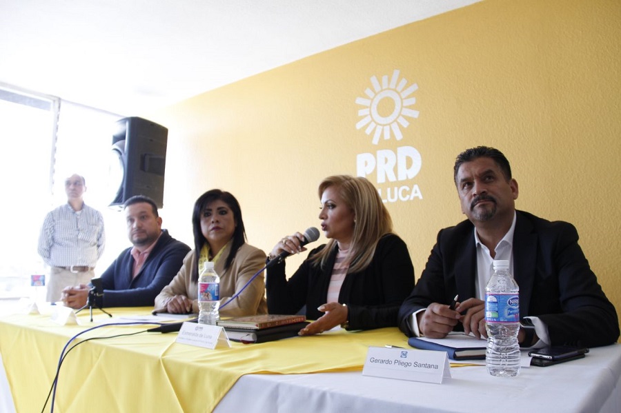 Durante la conferencia de prensa. 