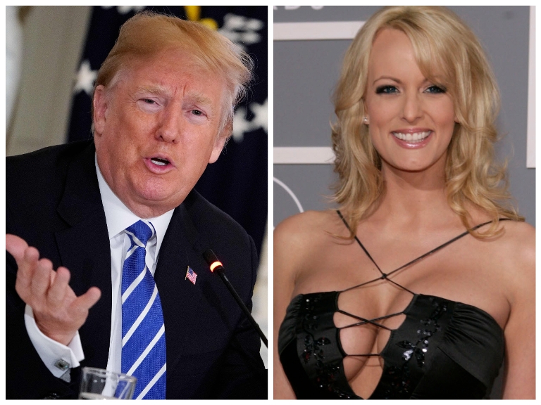 El presidente Donald Trump ha sido relacionado con la actriz porno Stormy Daniels.