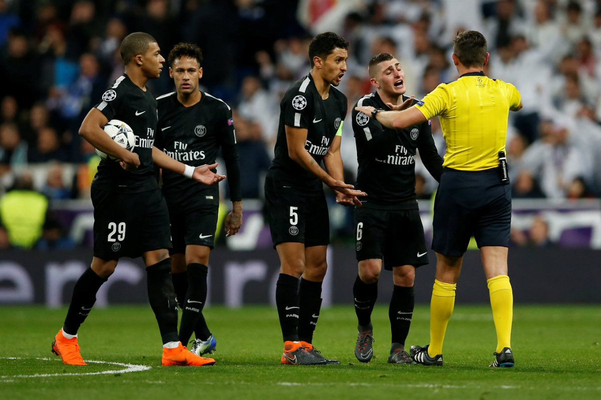 El PSG cayó 3-1 contra el Real Madrid en la ida de los octavos de final de la Champions League
