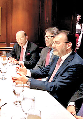 El canciller mexicano. 