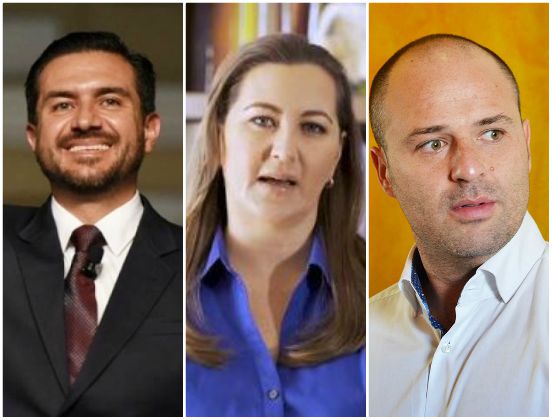 Miguel Ángel Yunes Márquez, Martha Erika Alonso y Rodrigo Gayosso.