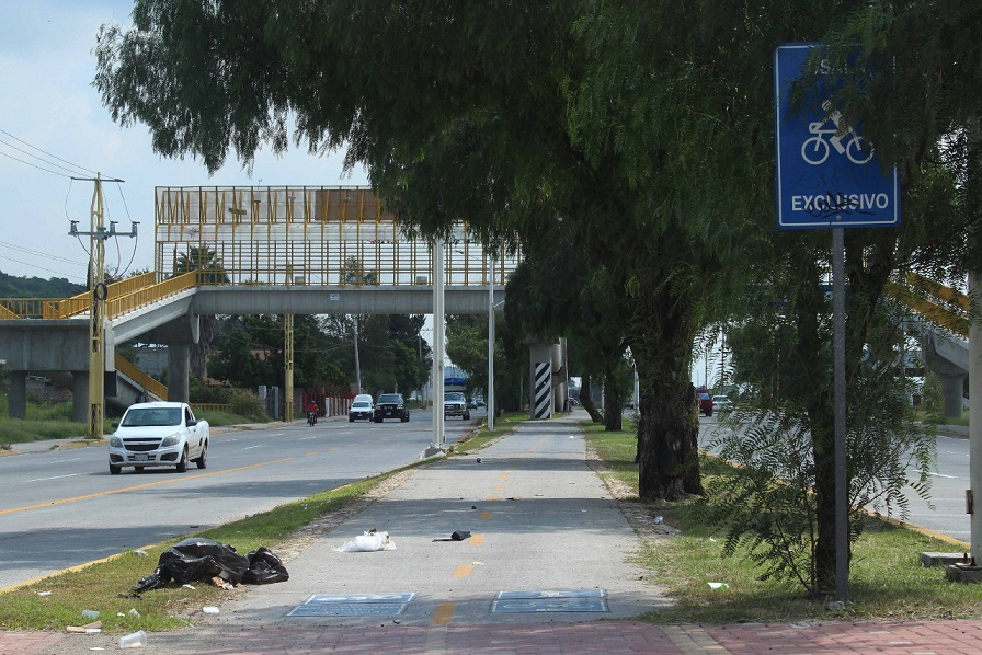 Muchas de las ciclovías que existen en la ciudad son inseguras. 