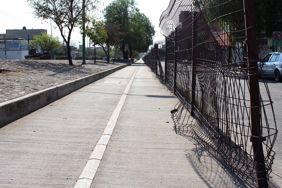 Una de las ciclovías afectadas. 