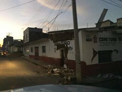 Daños considerables en casas y edificios.