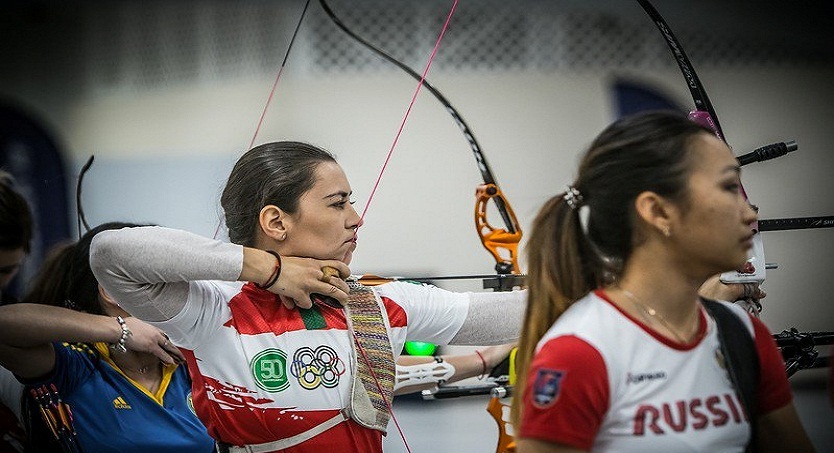La arquera Aída Román  