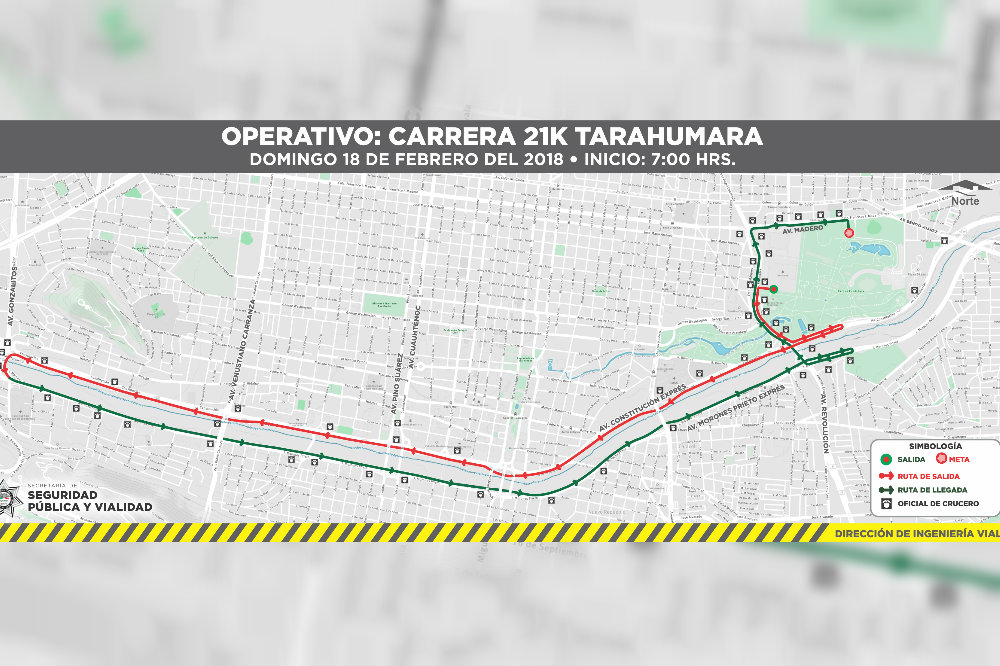 El recorrido comenzará a las 07:00.