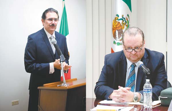 Roberto Flores (izq.) mencionó que le ofrecieron candidaturas; Luis David Ortiz rechazó injerencia externa.