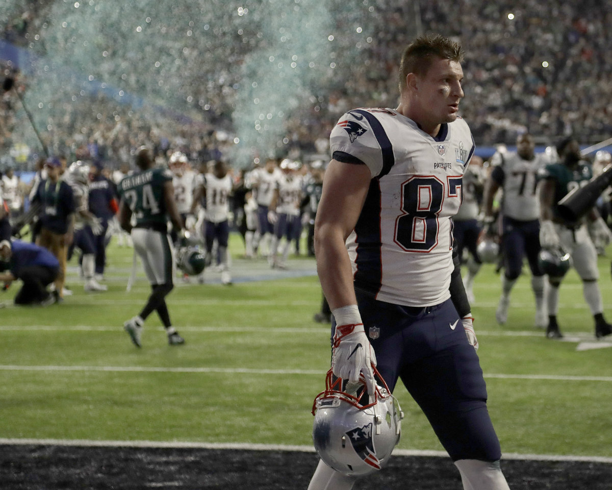 Rob Gronkowski tras perder el Super Bowl LII