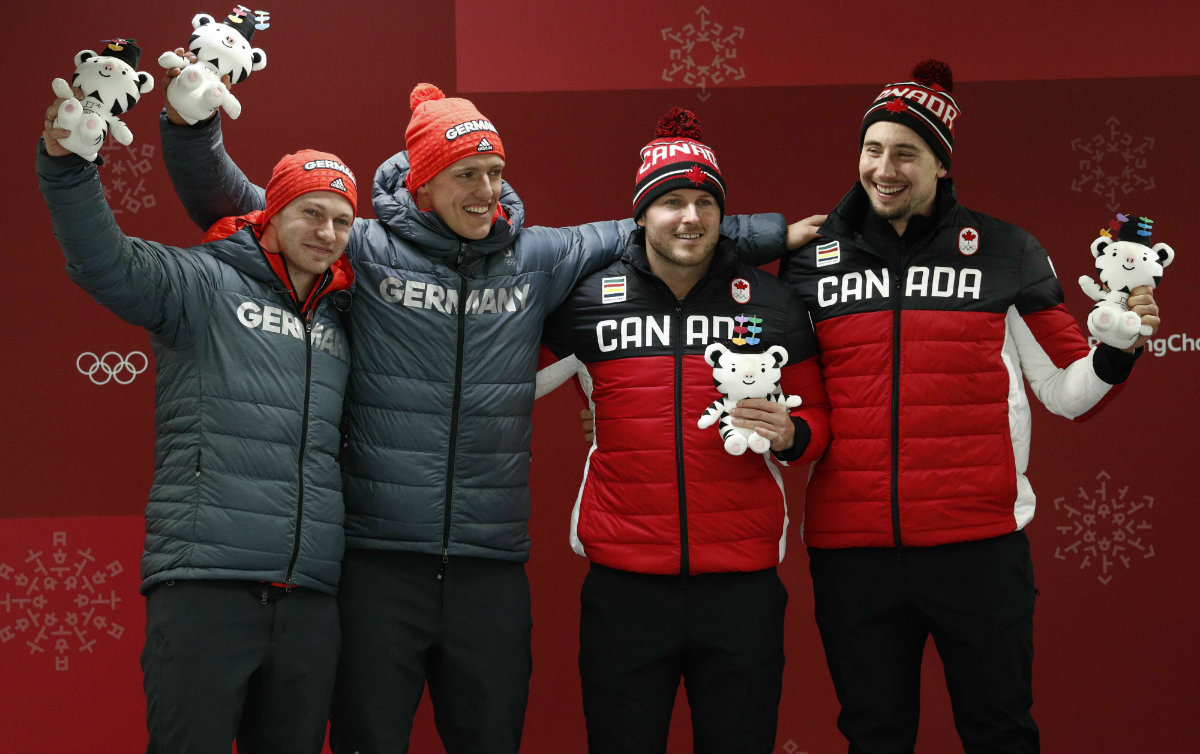 Alemania y Canadá son los medallistas de oro en bobsleigh
