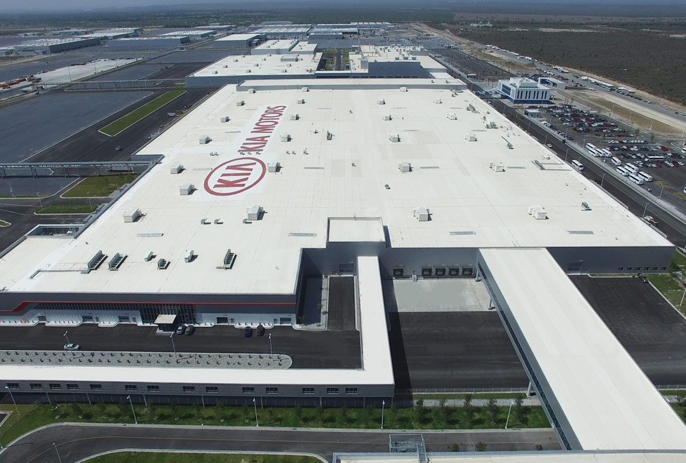 Planta de armado de KIA en Pesquería, Nuevo León.