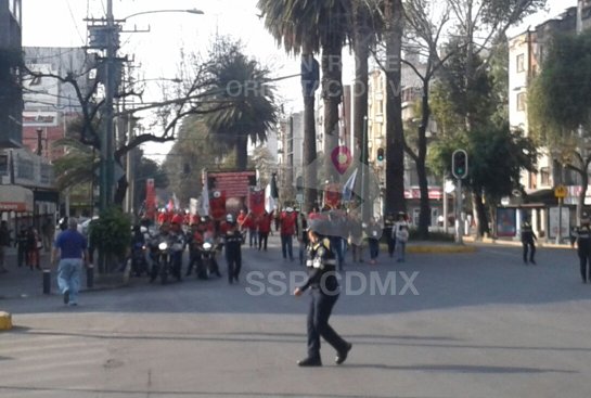 Se prevé que la marcha se dirija posteriormente a la Secretaría del Trabajo y Previsión Social.