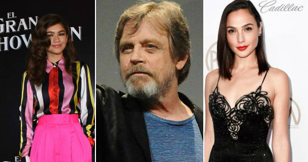 Además de Gal Gadot, Mark Hamill y Zendaya, estas estrellas serán presentadores durante los premios Oscar 2018.