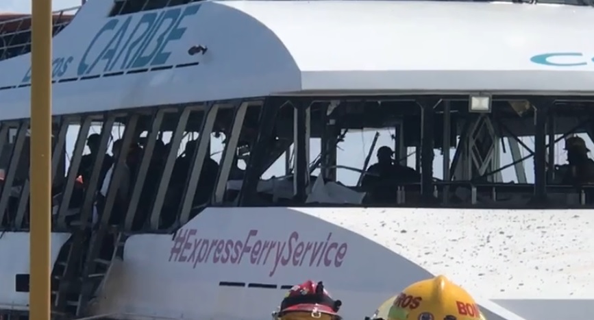 La explosión ocurrió en el muelle de Playa del Carmen.